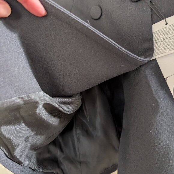 ZARA Women Black DOUBLE BREASTED FEATHER BLAZER M NWT - Picture 10 of 12